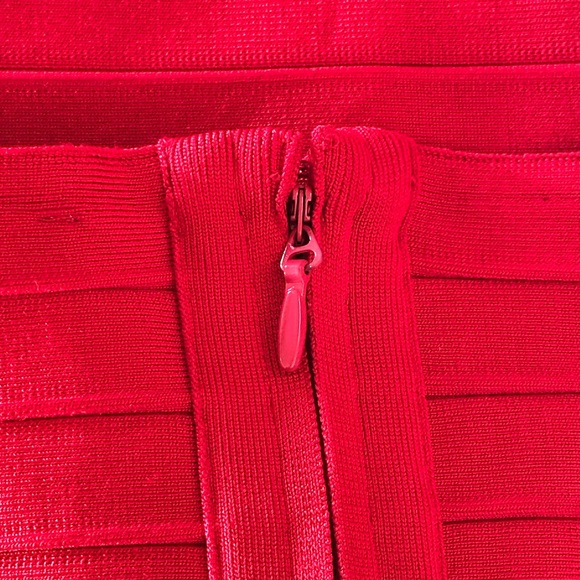 Hot Miami Styles Sexy Stretch Bandage Strapless Dress Date Party Miami Large - Picture 4 of 7